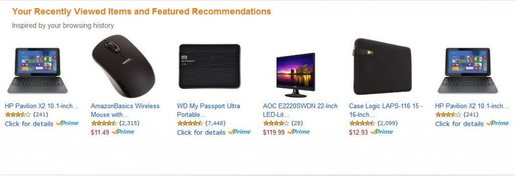 amazon recommendations