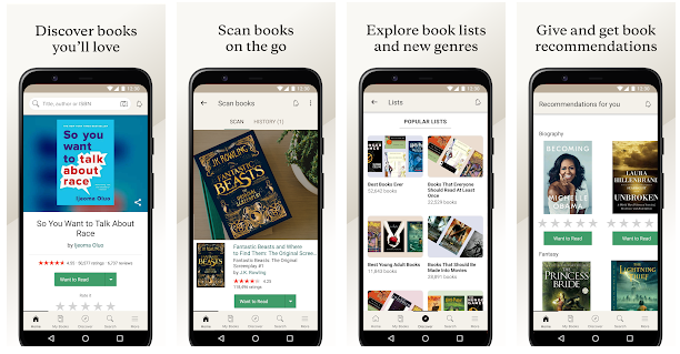 App screenshots and displays