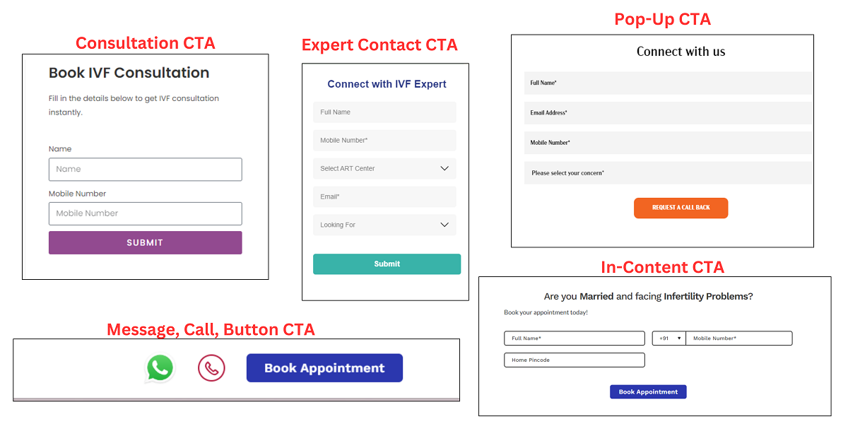 ivf website cta examples ivf website cta examples
