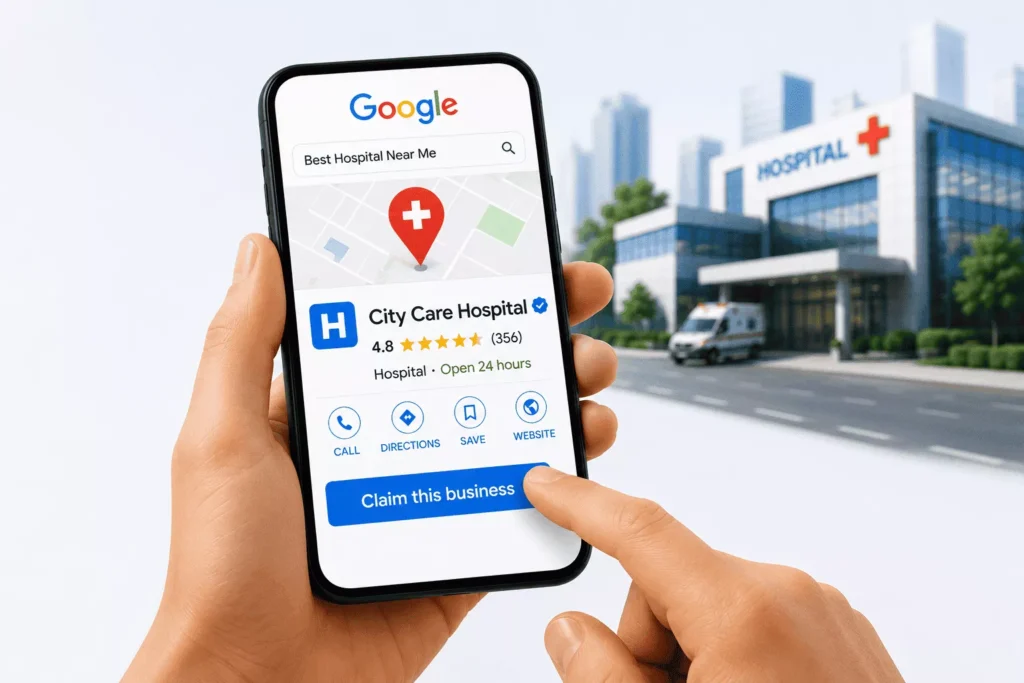 Claim and verify your Google Business Profile for hospitals and clinics