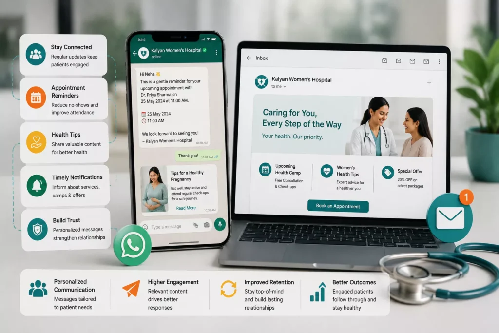 Email and WhatsApp Marketing for Better Patient Retention