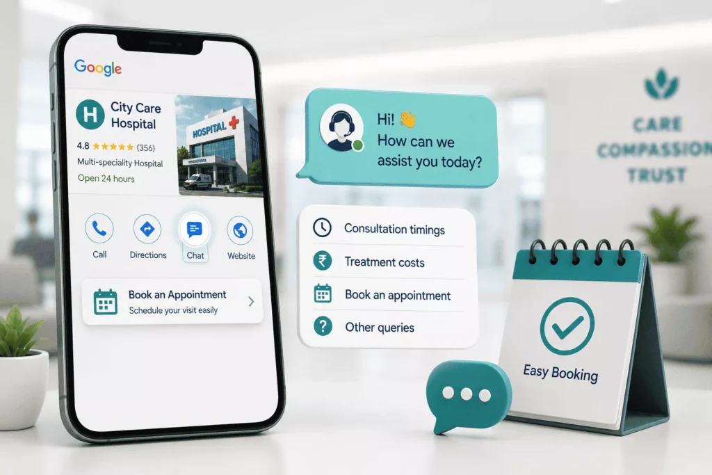 Enable messaging and appointment booking in Google Business Profile